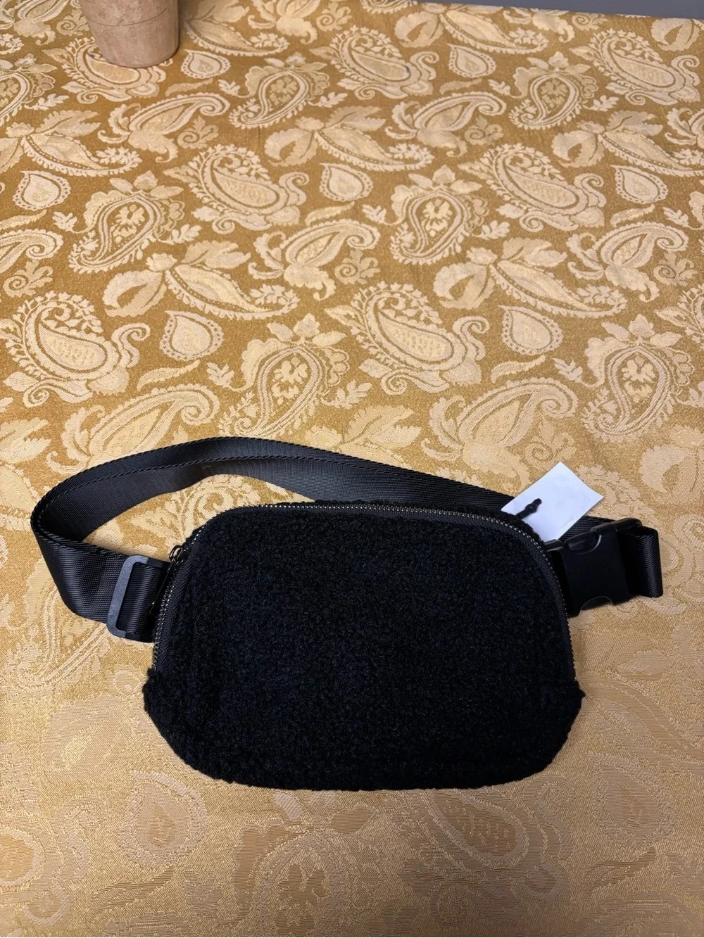 Black Fleece Fanny Pack Belt Bag/Crossbody - Picture 1 of 8